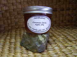 Photo of Cinnamon Candy Apple Jelly in a jar.