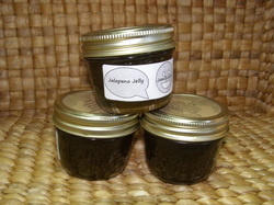 Photo of Jalapeno Jelly in a jar.
