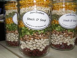 Photo of Stack O' Soup in a jar.